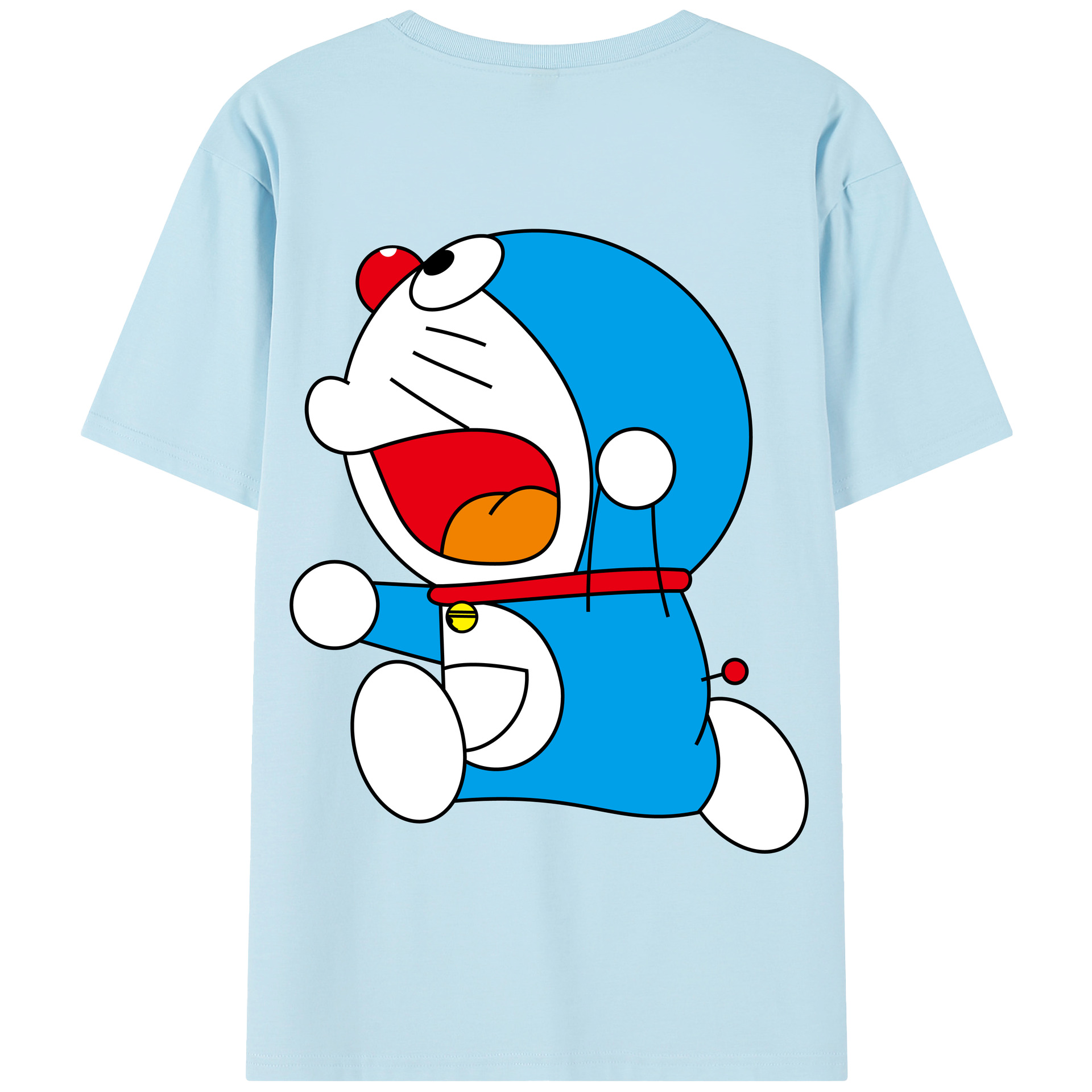 （画像用） ドラえもん Doraemon 綿100％半袖Tシャツ（背面プリント）